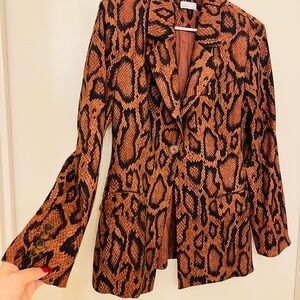Danielle Bernstein Leopard Print Women's Blazer